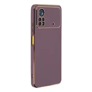 Xiaomi Poco X4 Pro 5g Kılıf Volet Silikon - Mor