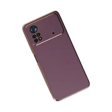 Xiaomi Poco X4 Pro 5g Kılıf Volet Silikon - Mor