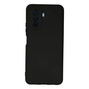 Huawei Nova Y70 Kılıf Nano İçi Kadife Silikon - Siyah