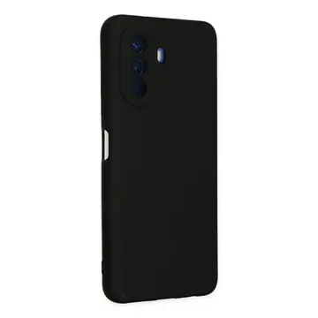 Huawei Nova Y70 Kılıf Nano İçi Kadife Silikon - Siyah