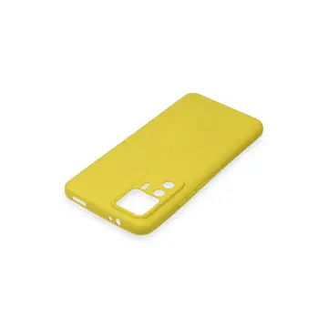 Xiaomi Mi 12t Pro Kılıf Nano İçi Kadife Silikon - Sarı