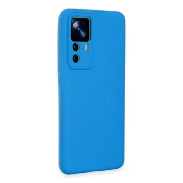 Xiaomi Mi 12t Pro Kılıf Nano İçi Kadife Silikon - Mavi