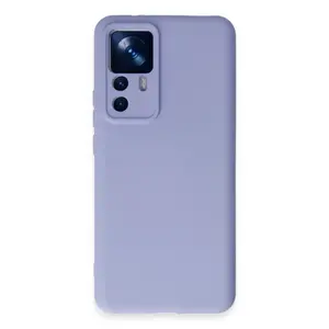 Xiaomi Mi 12t Pro Kılıf Nano İçi Kadife Silikon - Lila