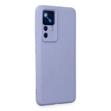 Xiaomi Mi 12t Pro Kılıf Nano İçi Kadife Silikon - Lila