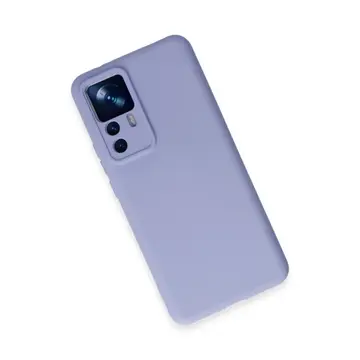 Xiaomi Mi 12t Pro Kılıf Nano İçi Kadife Silikon - Lila