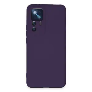 Xiaomi Mi 12t Pro Kılıf Nano İçi Kadife Silikon - Mor