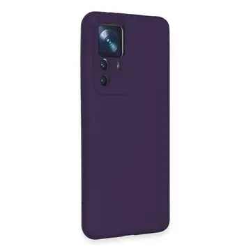 Xiaomi Mi 12t Pro Kılıf Nano İçi Kadife Silikon - Mor