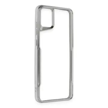 Samsung Galaxy A05 Kılıf Boyi Silikon Kapak - Gümüş