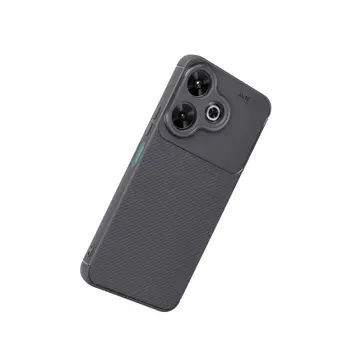 Xiaomi Redmi 13 4g Kılıf Auto Focus Karbon Kapak - Gri