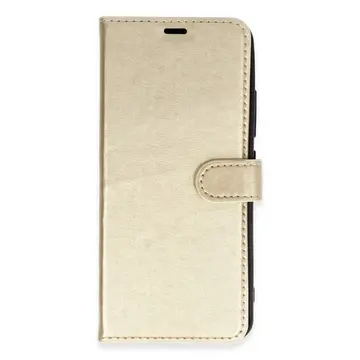İnfinix Hot 10 Kılıf Trend S Plus Kapaklı Kılıf - Gold