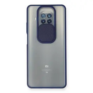 Xiaomi Mi 10t Lite Kılıf Palm Buzlu Kamera Sürgülü Silikon - Lacivert