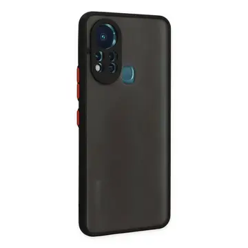 İnfinix Hot 11s Kılıf Montreal Silikon Kapak - Siyah