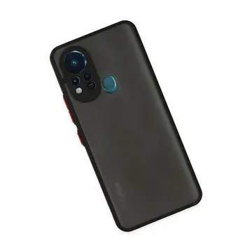 İnfinix Hot 11s Kılıf Montreal Silikon Kapak - Siyah