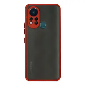 İnfinix Hot 11s Kılıf Montreal Silikon Kapak - Kırmızı