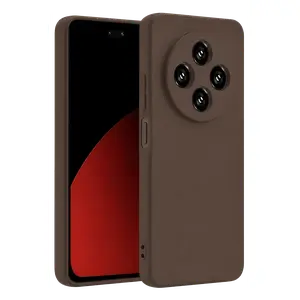 Xiaomi Redmi 14c Kılıf First Silikon - Kahverengi