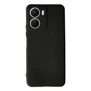 Vivo Y16 Kılıf First Silikon - Siyah