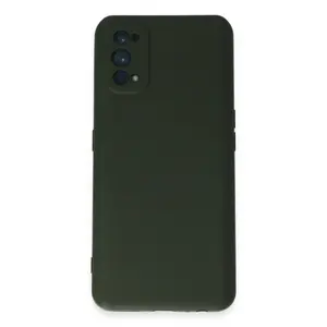 Realme 7 Pro Kılıf Nano İçi Kadife Silikon - Koyu Yeşil