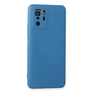 Xiaomi Poco X3 Gt Kılıf Nano İçi Kadife Silikon - Mavi