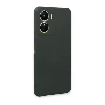 Vivo Y16 Kılıf First Silikon - Koyu Yeşil