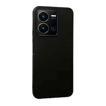 Vivo Y35 Kılıf First Silikon - Siyah