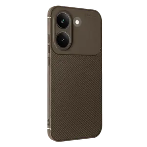 Xiaomi Poco X8 Pro Auto Focus Karbon Kapak - Kahverengi