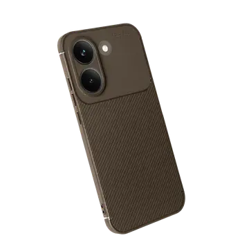 Xiaomi Poco X8 Pro Auto Focus Karbon Kapak - Kahverengi