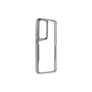 Samsung Galaxy A55 5g Kılıf Boyi Silikon Kapak - Gümüş