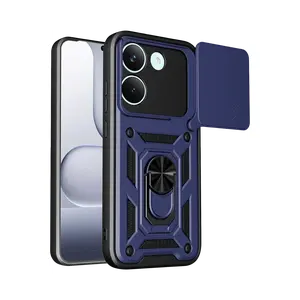 Xiaomi Poco X8 Pro Pars Lens Yüzüklü Silikon - Lacivert