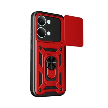 Xiaomi Poco X8 Pro Max Pars Lens Yüzüklü Silikon - Kırmızı