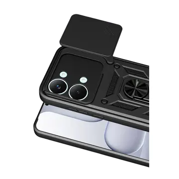 Xiaomi Poco X8 Pro Max Pars Lens Yüzüklü Silikon - Siyah