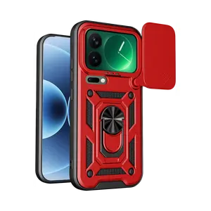 Xiaomi Mi 17 Pro Max Pars Lens Yüzüklü Silikon - Kırmızı