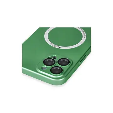 İphone 12 Pro Kılıf Jack Magneticsafe Lens Silikon - Yeşil