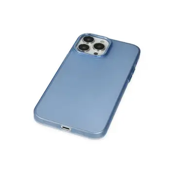 İphone 14 Pro Max Kılıf Modos Metal Kapak - Mavi