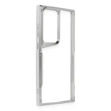 Samsung Galaxy S24 Ultra Kılıf Boyi Silikon Kapak - Gümüş