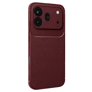 Huawei Honor 600 Pro Auto Focus Karbon Kapak - Bordo