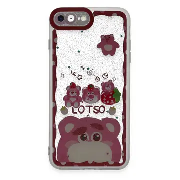 İphone 7 Kılıf Sweet Desenli Silikon Kapak - Pembe