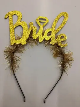 Mor Renk Bekarlığa Veda İtalik Yazı Alyanslı Bride Taç