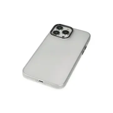 İphone 13 Pro Max Kılıf Modos Metal Kapak - Şeffaf