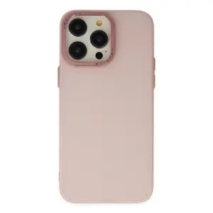 İphone 13 Pro Max Kılıf Modos Metal Kapak - Pembe
