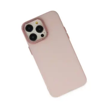 İphone 13 Pro Max Kılıf Modos Metal Kapak - Pembe
