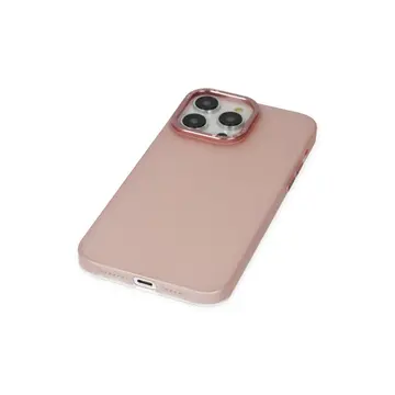 İphone 13 Pro Max Kılıf Modos Metal Kapak - Pembe