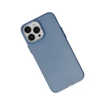 İphone 13 Pro Max Kılıf Modos Metal Kapak - Lacivert