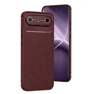 Tecno Spark Slim 5g Auto Focus Karbon Kapak - Bordo