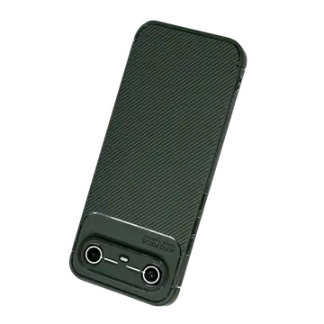 Tecno Spark Slim 5g Auto Focus Karbon Kapak - Koyu Yeşil