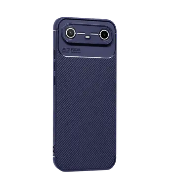 Tecno Spark Slim 5g Auto Focus Karbon Kapak - Lacivert