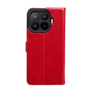 Xiaomi Mi 17t Pro Trend S Plus Kapaklı Kılıf - Kırmızı