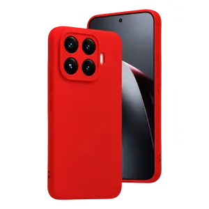 Xiaomi Mi 17t Nano İçi Kadife Silikon - Kırmızı