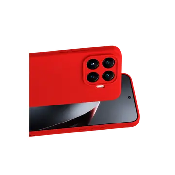 Xiaomi Mi 17t Nano İçi Kadife Silikon - Kırmızı