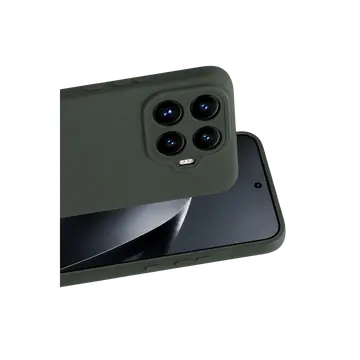 Xiaomi Mi 17t Nano İçi Kadife Silikon - Koyu Yeşil