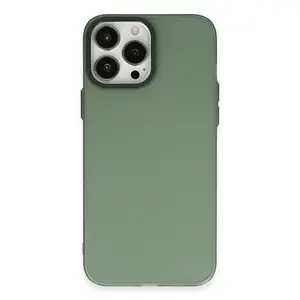 İphone 13 Pro Max Kılıf Modos Metal Kapak - Koyu Yeşil